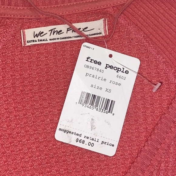 Free people Santa Clara Thermal Top Sz XS - Picture 5 of 6